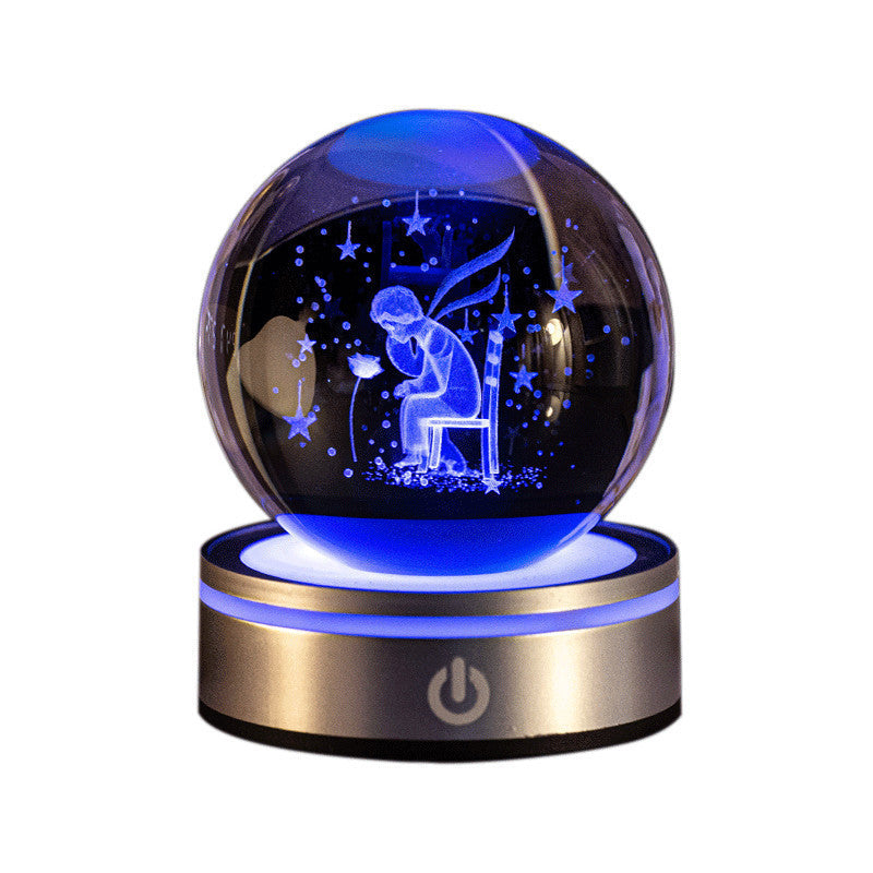 3D Luminous Crystal Ball Night Lamp - OSC