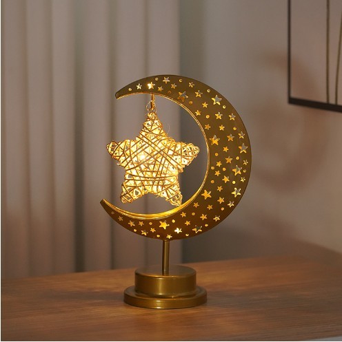 Creative Iron Moon LED Modeling Lamp - OSC