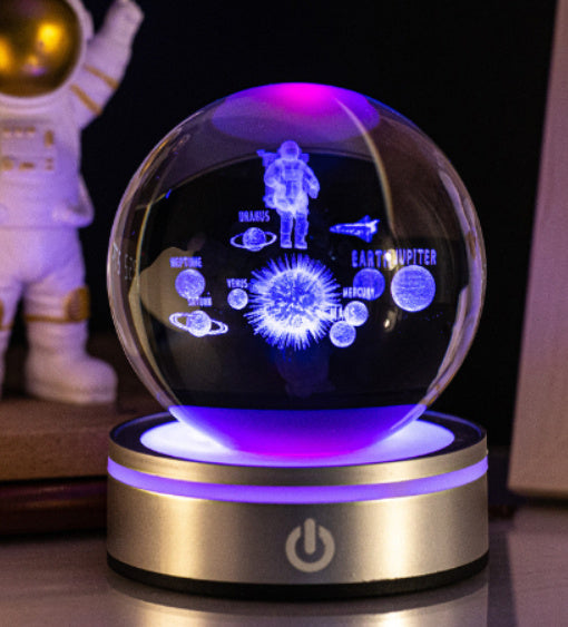 3D Luminous Crystal Ball Night Lamp - OSC