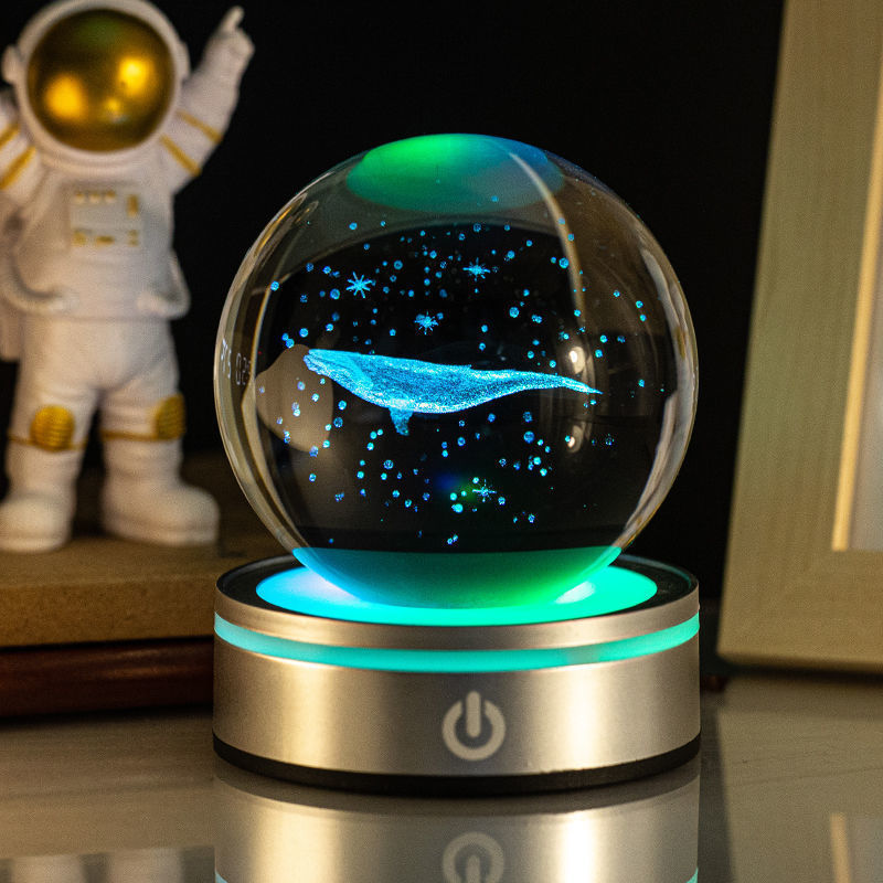 3D Luminous Crystal Ball Night Lamp - OSC