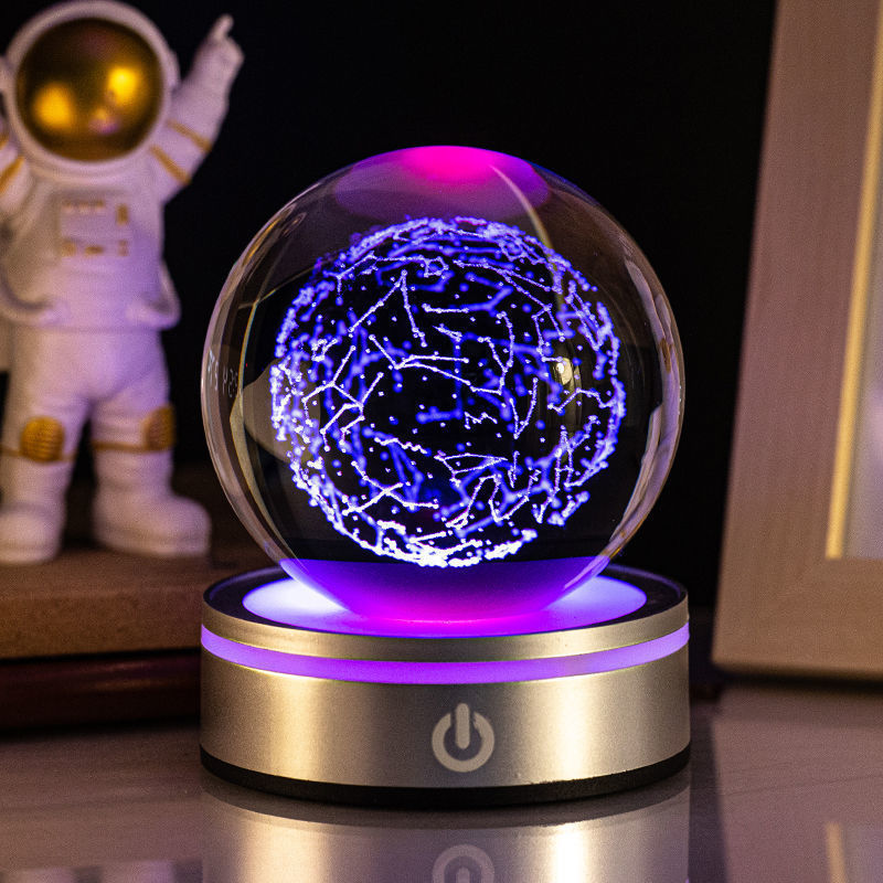 3D Luminous Crystal Ball Night Lamp - OSC