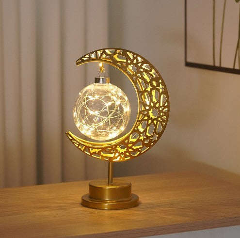 Creative Iron Moon LED Modeling Lamp - OSC