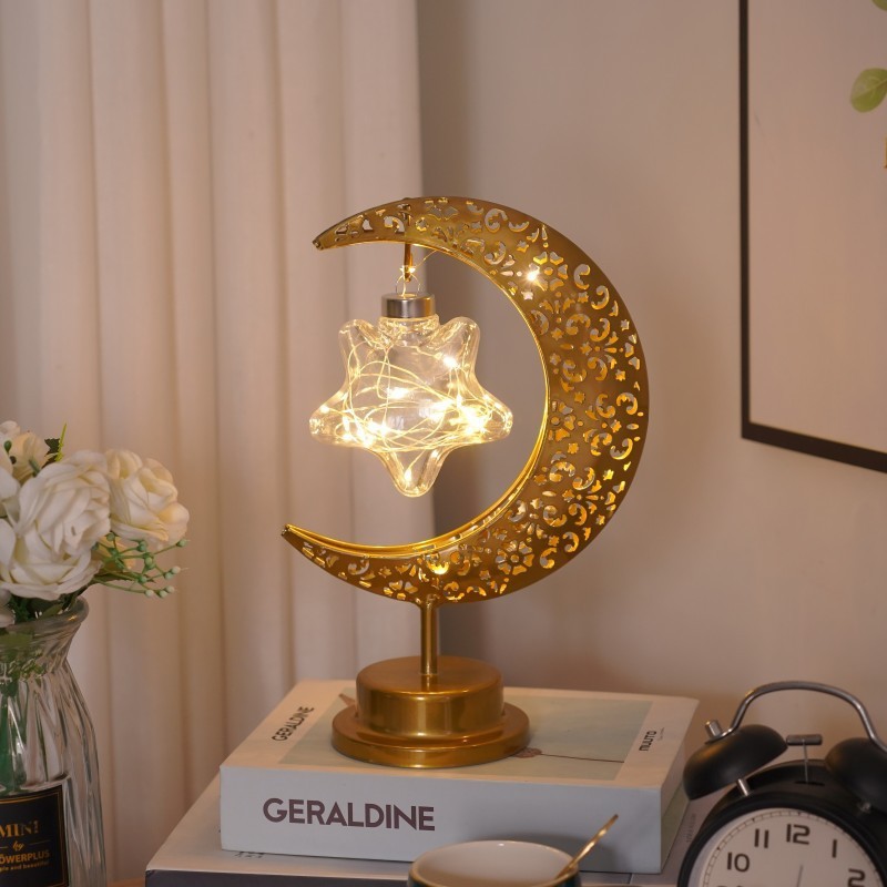 Creative Iron Moon LED Modeling Lamp - OSC