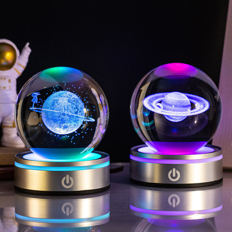 3D Luminous Crystal Ball Night Lamp - OSC