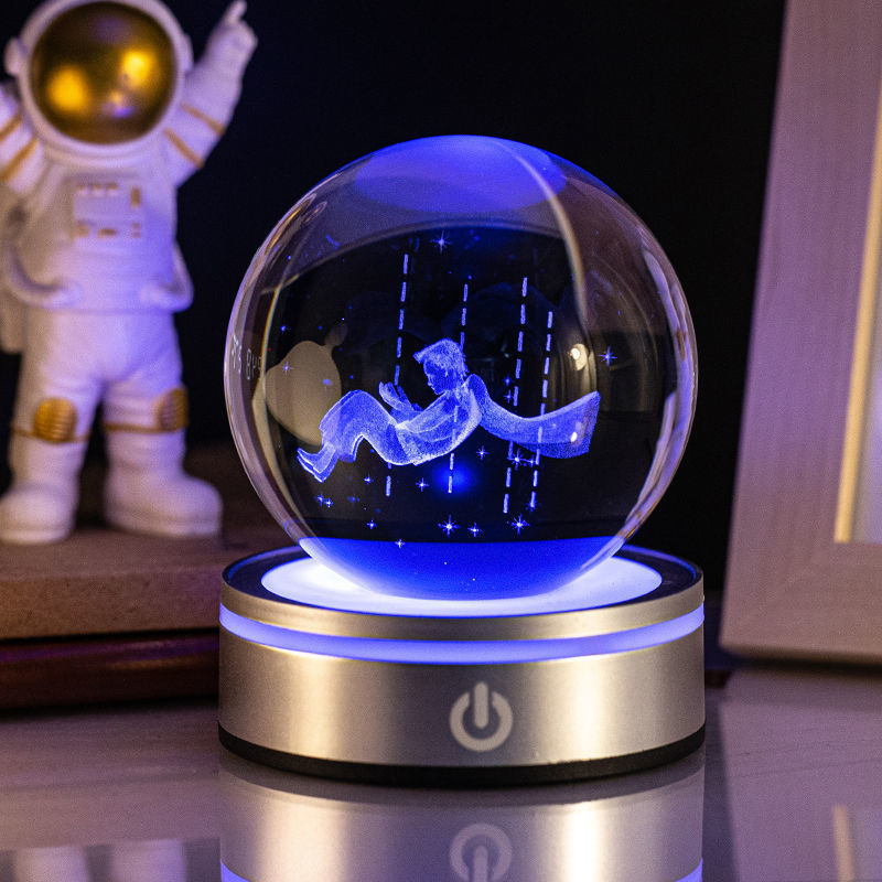 3D Luminous Crystal Ball Night Lamp - OSC