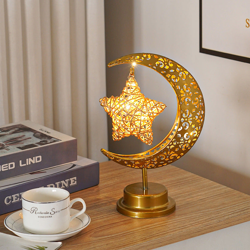 Creative Iron Moon LED Modeling Lamp - OSC