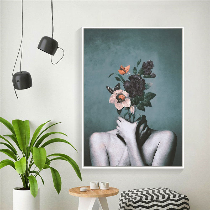 Abstract Floral Canvas Poster - OSC