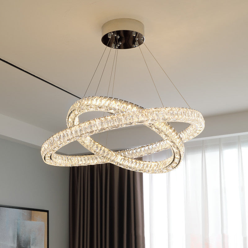 Light Luxury Crystal Chandelier Living Room - OSC