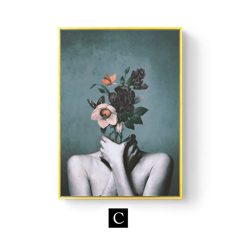 Abstract Floral Canvas Poster - OSC