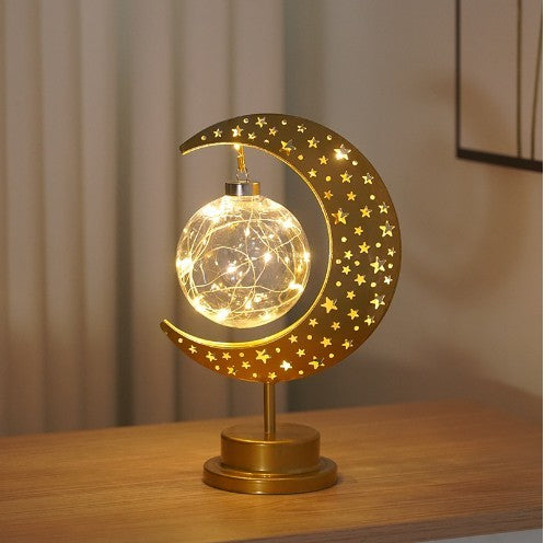 Creative Iron Moon LED Modeling Lamp - OSC