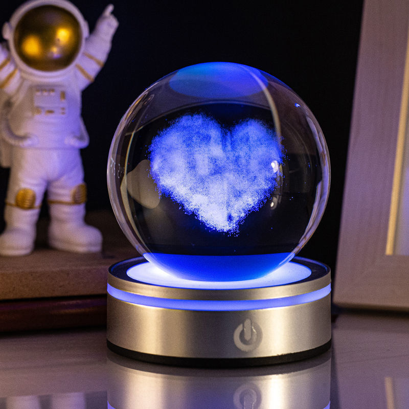 3D Luminous Crystal Ball Night Lamp - OSC